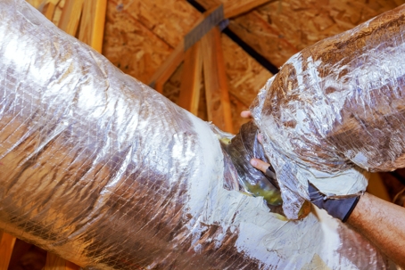 Installation of air ducts | Blazer Heating, Air, & Plumbing