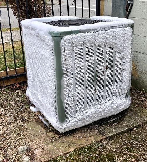 Ice on Air Conditioner